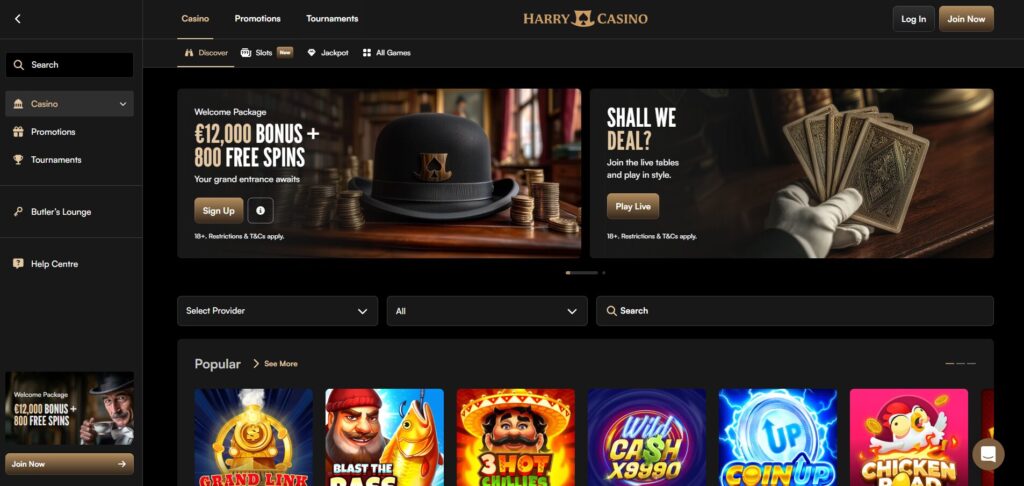 harry casino zonder cruks homepage